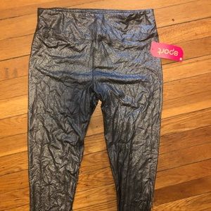 Shiny Silver Leggings